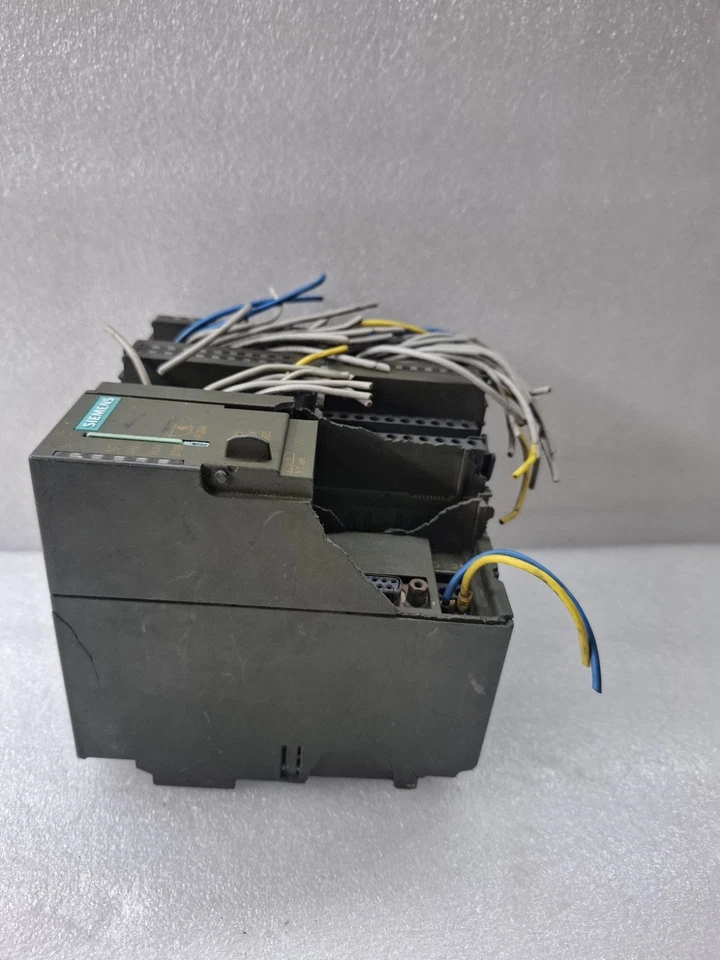 COSMETIC DAMAGED SIEMENS S7 CPU313+MEMORY WITH MODULE PLC SET TESTED AS PHOTOS